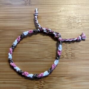 Annalise Woven Bracelet anklet trendy comfortable tie embroidery thread woven gi